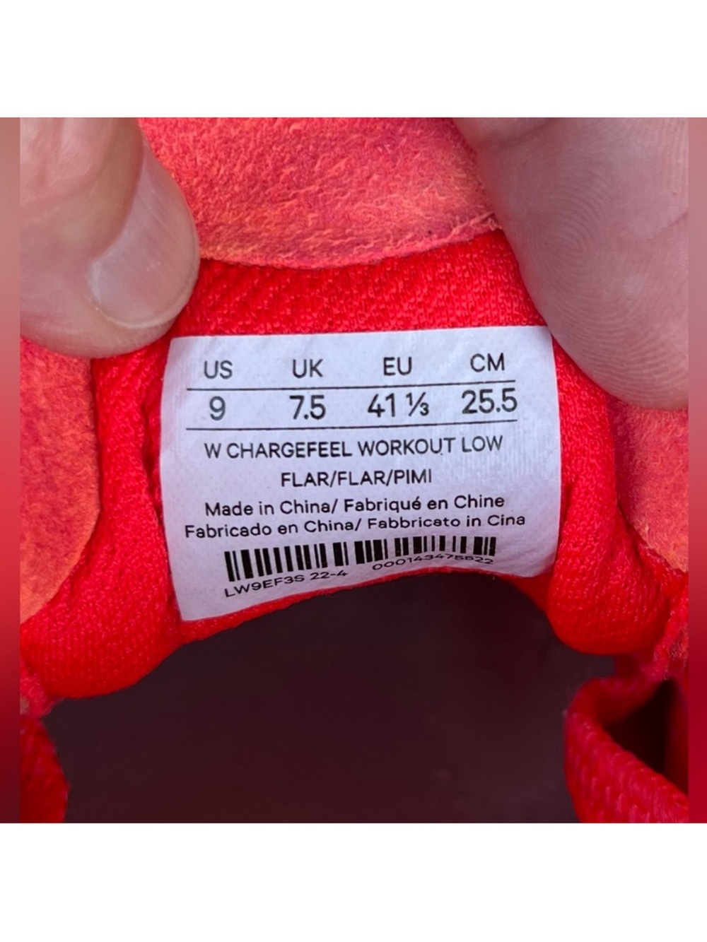 $138 Lululemon Chargefeel Low Womens Workout Shoe Flare / Pink Mist size 9 - Picture 5 of 7